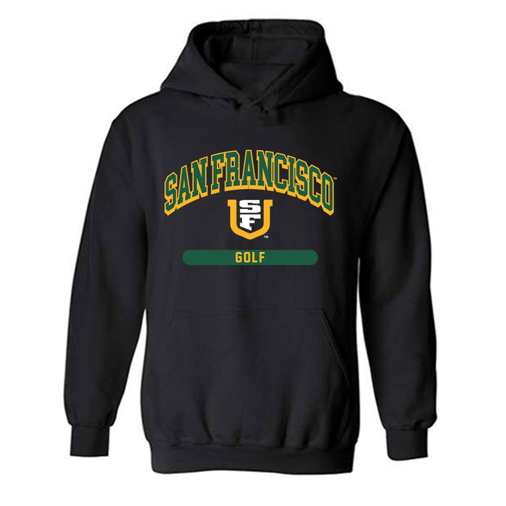 USFCA - NCAA Men's Golf : Henry Styles - Classic Shersey Hooded Sweatshirt-0