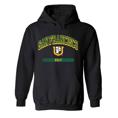 USFCA - NCAA Men's Golf : Henry Styles - Classic Shersey Hooded Sweatshirt-0
