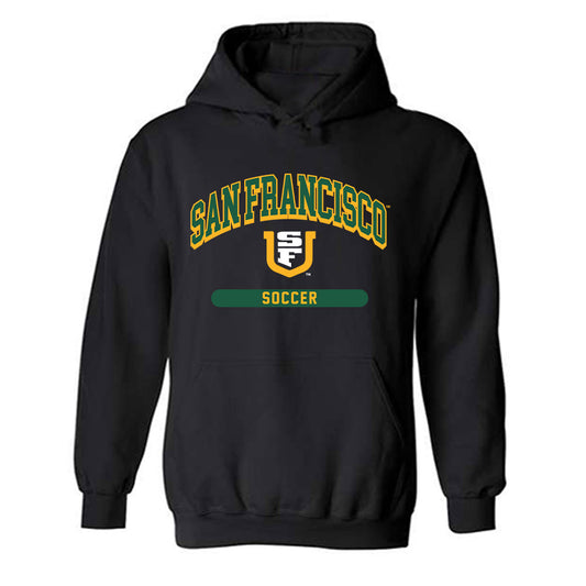 USFCA - NCAA Men's Soccer : David Raphael - Classic Shersey Hooded Sweatshirt-0