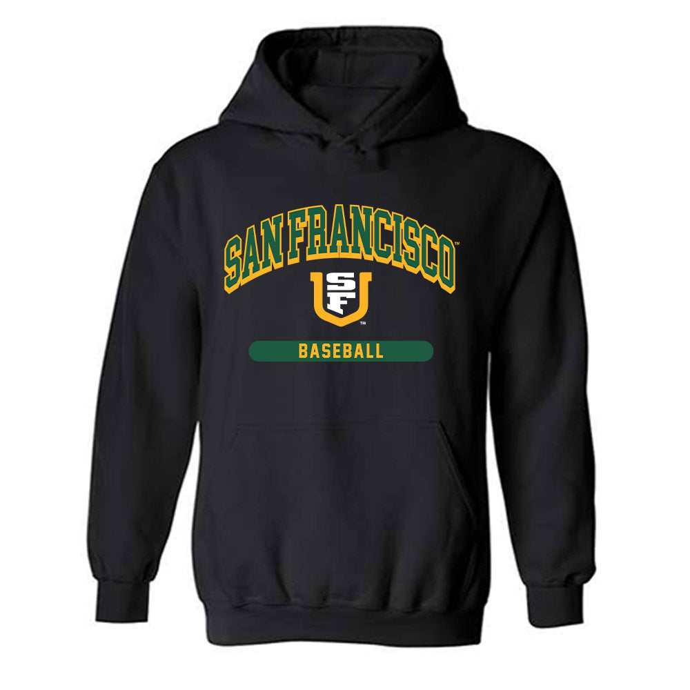 USFCA - NCAA Baseball : Garrett Johnston - Classic Shersey Hooded Sweatshirt-0