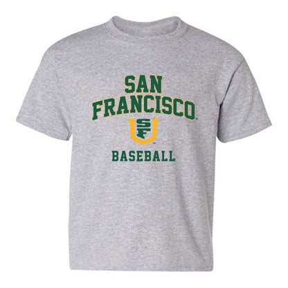 USFCA - NCAA Baseball : Gabriel Barrett - Classic Shersey Youth T-Shirt-0