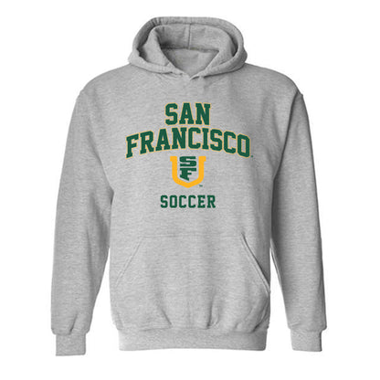 USFCA - NCAA Men's Soccer : Chris Maldonado - Classic Shersey Hooded Sweatshirt-0