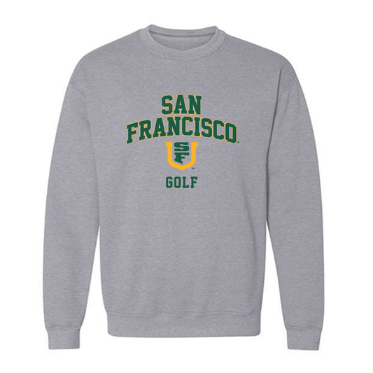 USFCA - NCAA Men's Golf : Theo Anderson - Classic Shersey Crewneck Sweatshirt-0