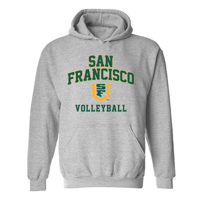 USFCA - NCAA Women's Volleyball : Anica Bobic - Classic Shersey Hooded Sweatshirt-0