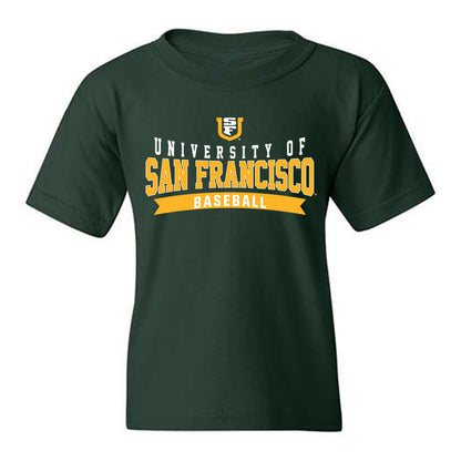 USFCA - NCAA Baseball : Eddison Esquivel - Classic Shersey Youth T-Shirt-0