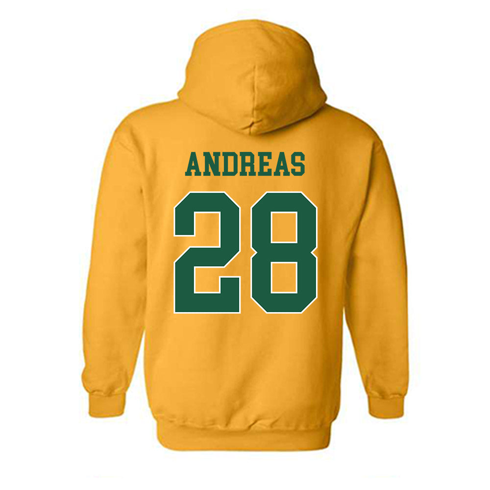USFCA - NCAA Baseball : Jake Andreas - Classic Shersey Hooded Sweatshirt-1