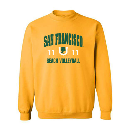 USFCA - NCAA Beach Volleyball : Lucy Speier - Classic Shersey Crewneck Sweatshirt-0