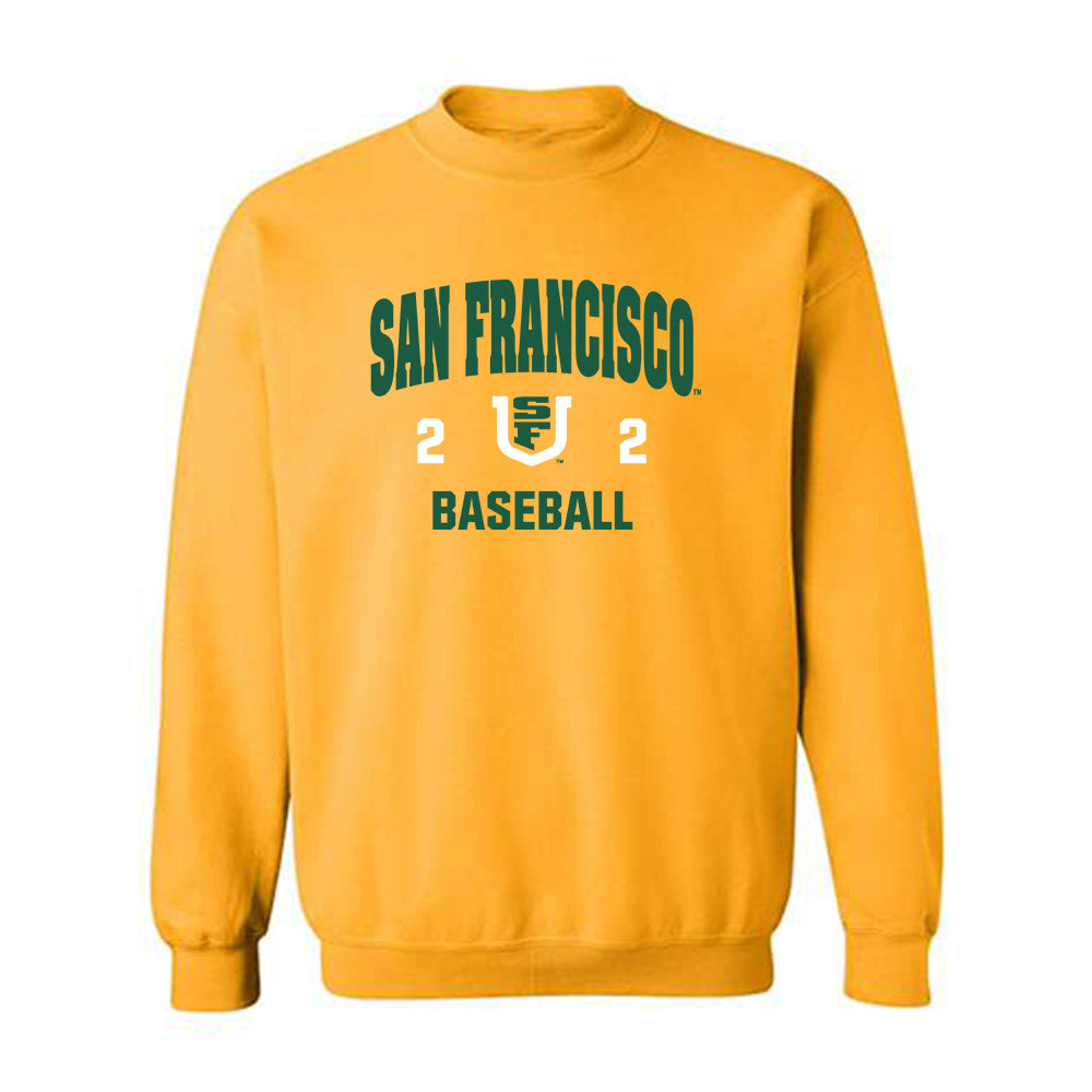 USFCA - NCAA Baseball : Myles Kallinger - Classic Shersey Crewneck Sweatshirt-0