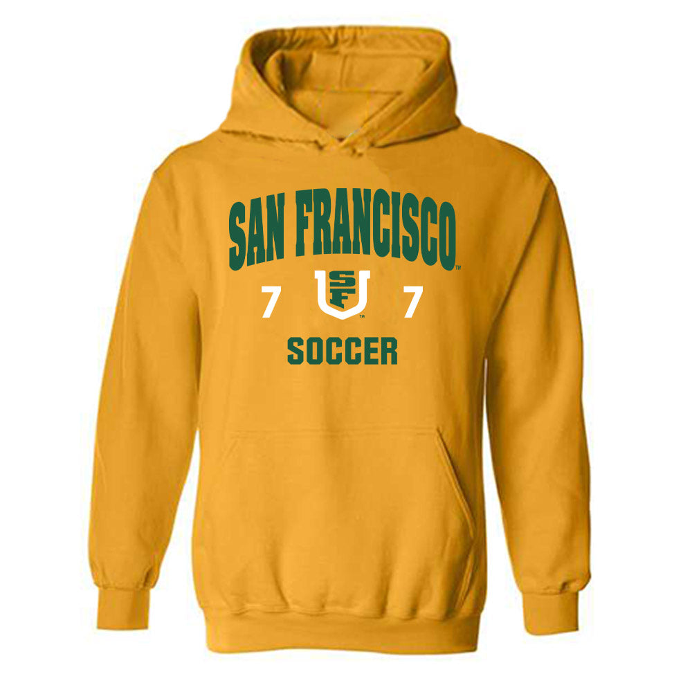  - NCAA Men's Soccer : Mason Dougherty - Classic Shersey Hooded Sweatshirt-0