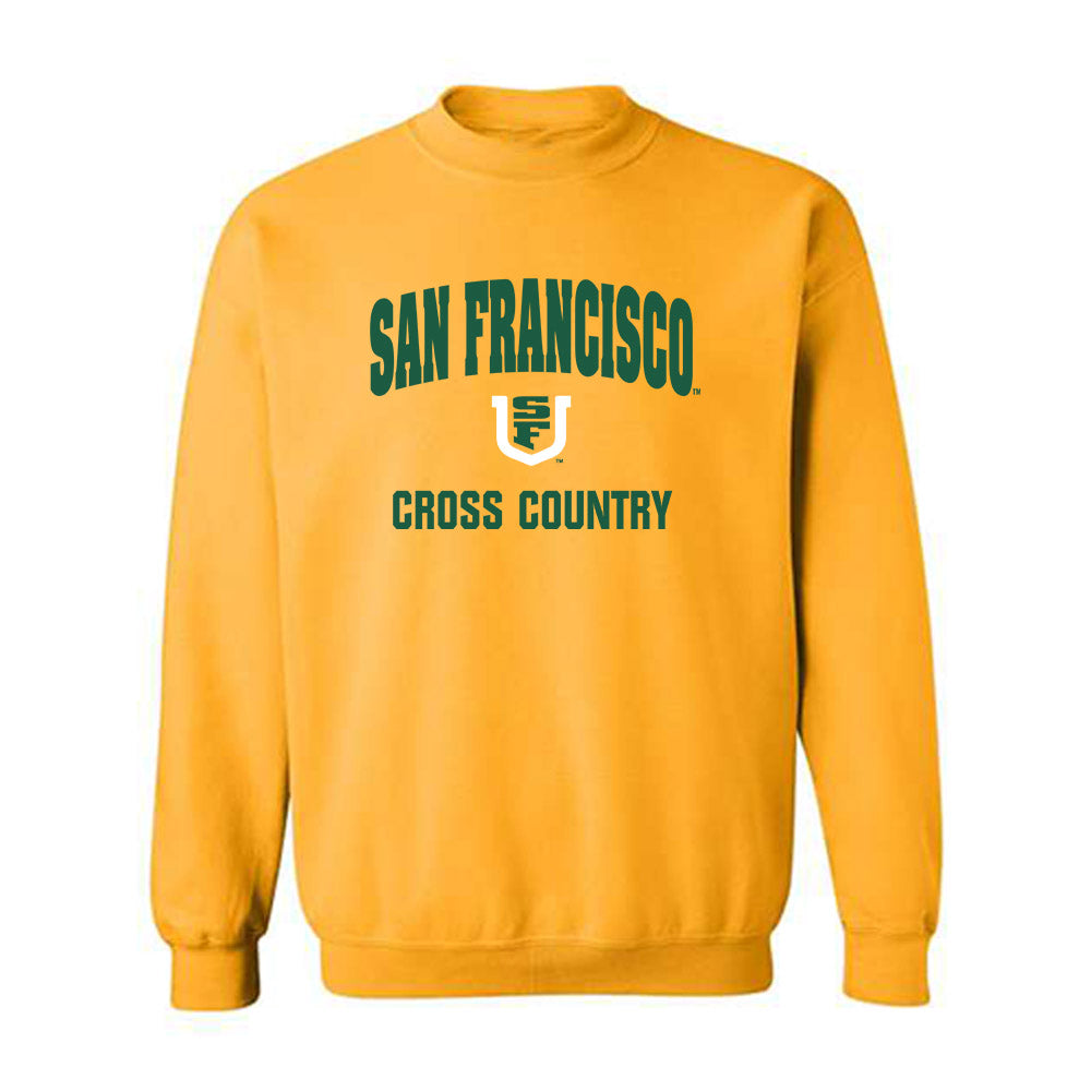 USFCA - NCAA Men's Cross Country : Herbie Johnson - Classic Shersey Crewneck Sweatshirt-0