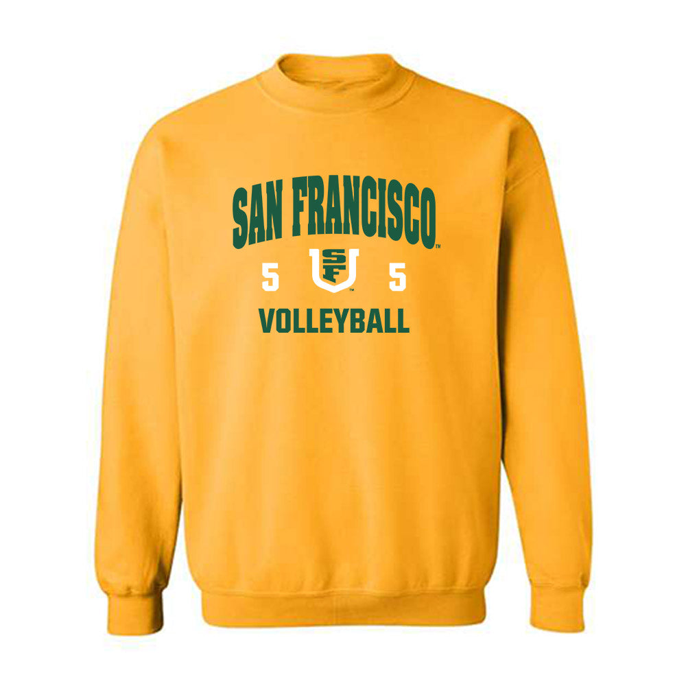 USFCA - NCAA Women's Volleyball : Kayla Ostovar - Classic Shersey Crewneck Sweatshirt-0