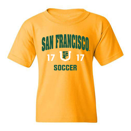 USFCA - NCAA Men's Soccer : Jaggar Judkins - Classic Shersey Youth T-Shirt-0