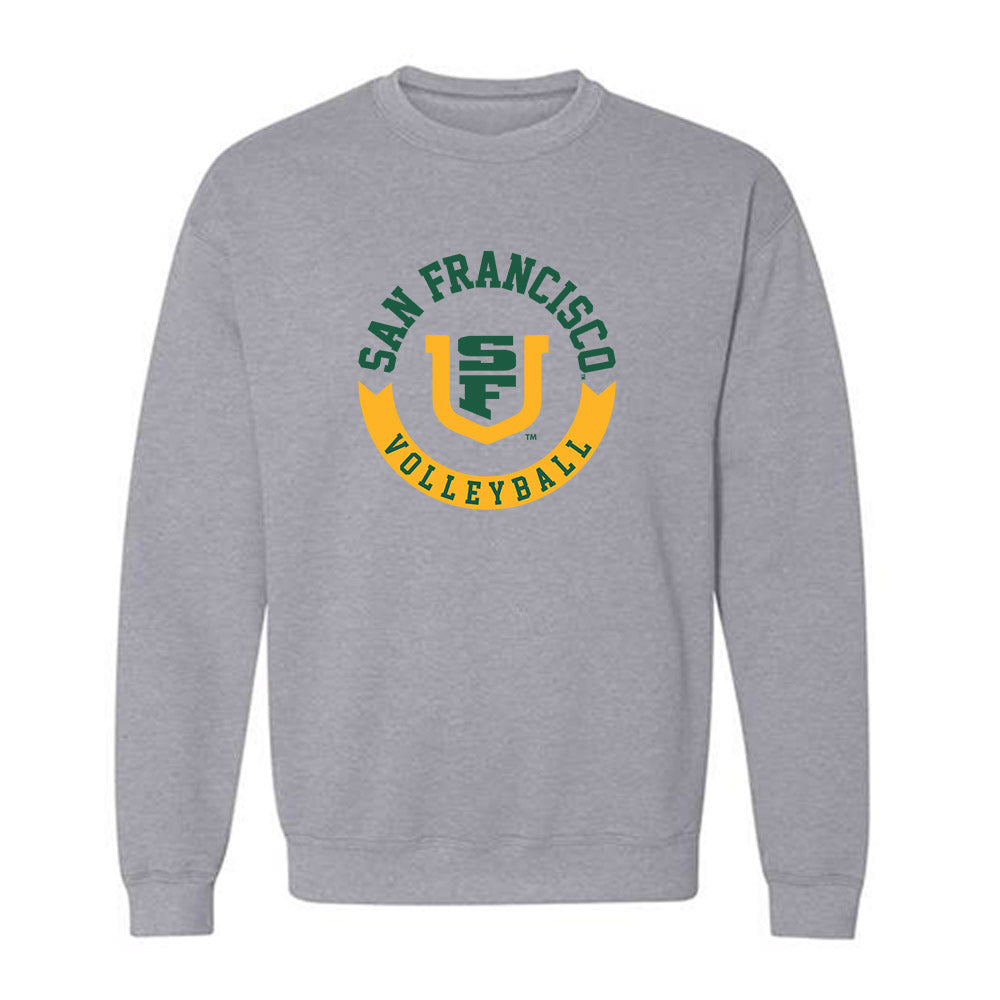 USFCA - NCAA Women's Volleyball : Taylor Mendez - Classic Shersey Crewneck Sweatshirt-0