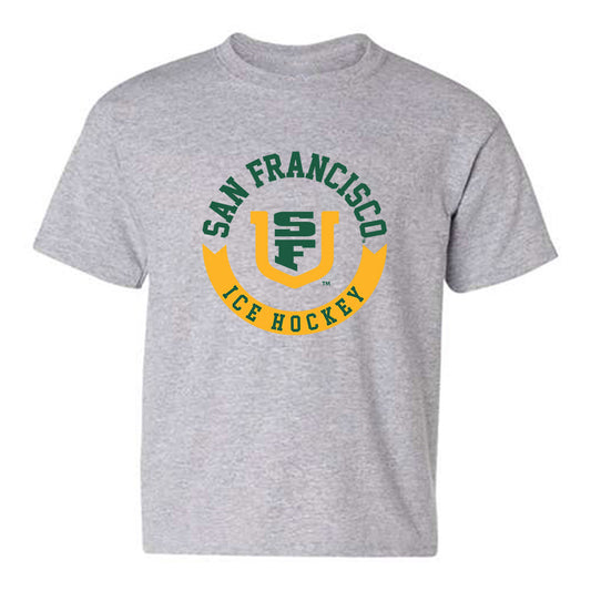 USFCA - NCAA Men's Ice Hockey : Thomas Gonzales - Classic Shersey Youth T-Shirt-0