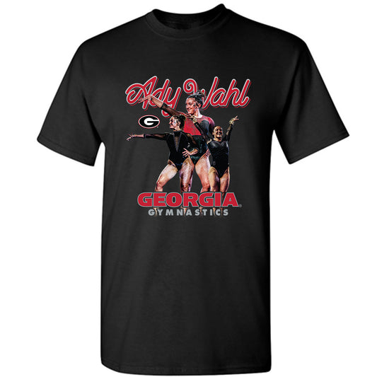 Georgia - NCAA Women's Gymnastics : Ady Wahl - Player Collage T-Shirt-0