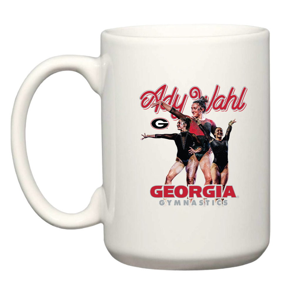 Georgia - NCAA Women's Gymnastics : Ady Wahl - Player Collage Coffee Mug-0