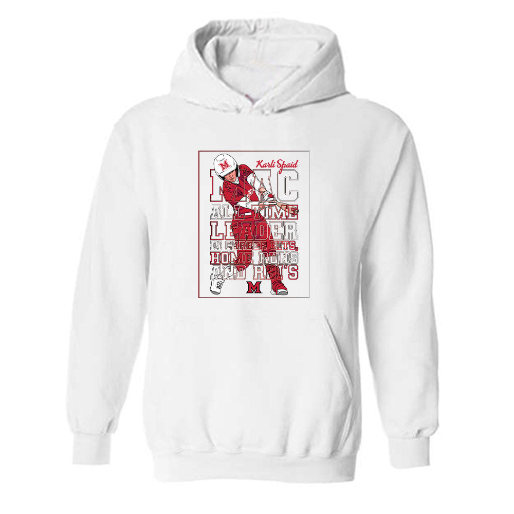 Miami of Ohio - NCAA Softball : Karli Spaid -  Individual Caricature Hooded Sweatshirt