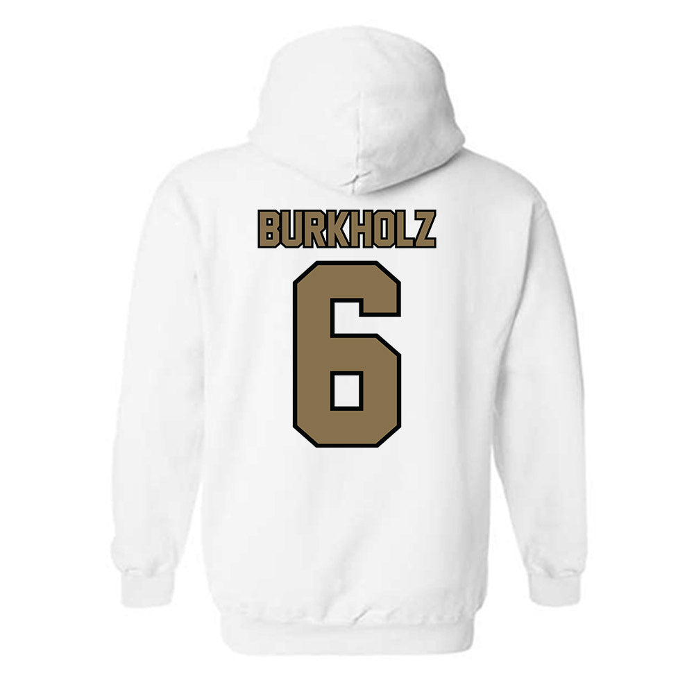 Bryant - NCAA Baseball : Max Burkholz - Classic Shersey Hooded Sweatshirt-1