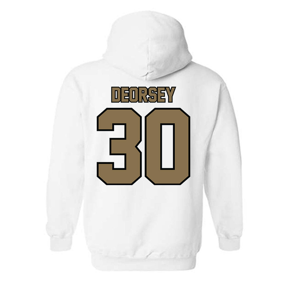 Bryant - NCAA Men's Basketball : Michael DeOrsey - Classic Shersey Hooded Sweatshirt-1