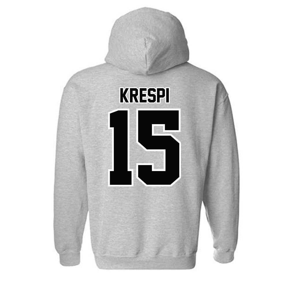 Bryant - NCAA Men's Soccer : Ilay Krespi - Classic Shersey Hooded Sweatshirt-1