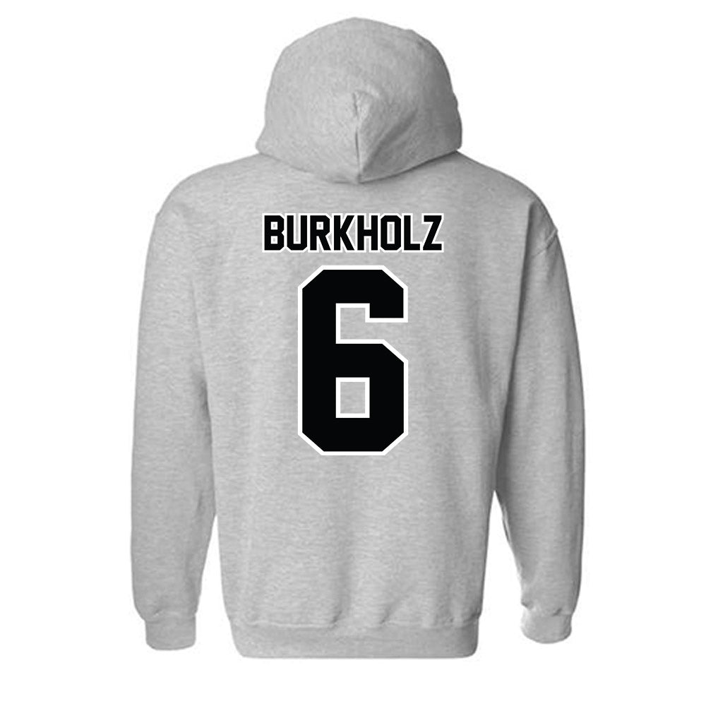 Bryant - NCAA Baseball : Max Burkholz - Classic Shersey Hooded Sweatshirt-1