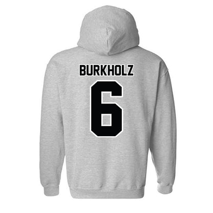 Bryant - NCAA Baseball : Max Burkholz - Classic Shersey Hooded Sweatshirt-1