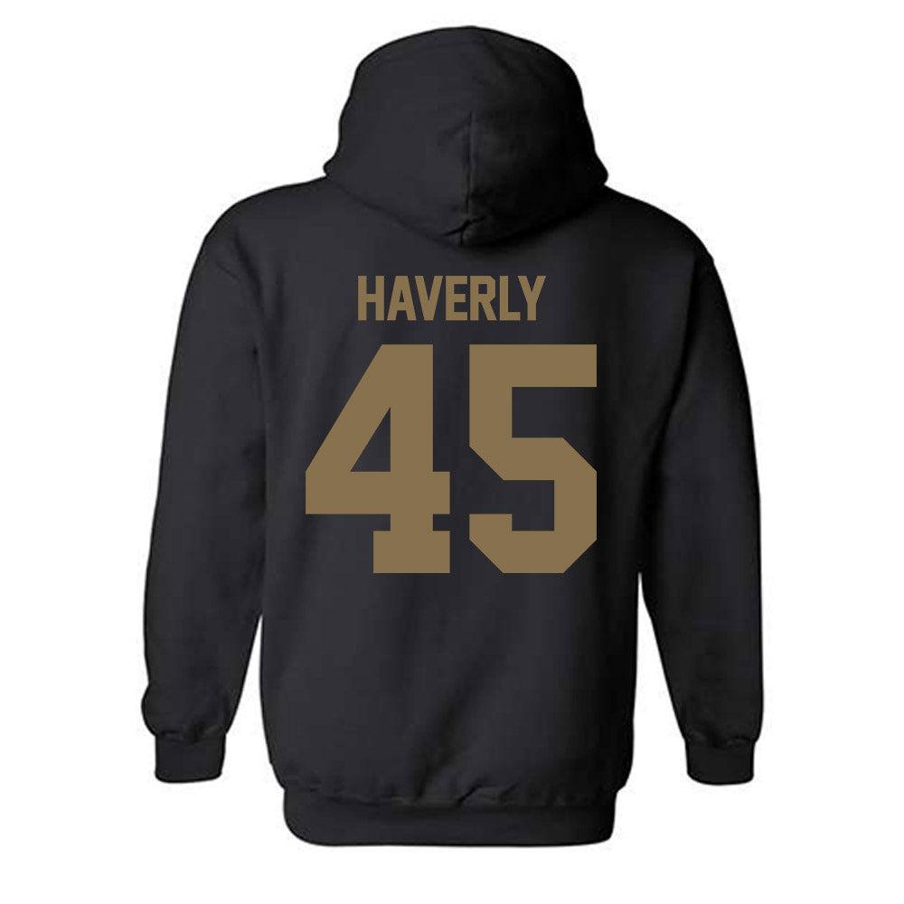 Bryant - NCAA Men's Lacrosse : Justin Haverly - Classic Fashion Shersey Hooded Sweatshirt-1