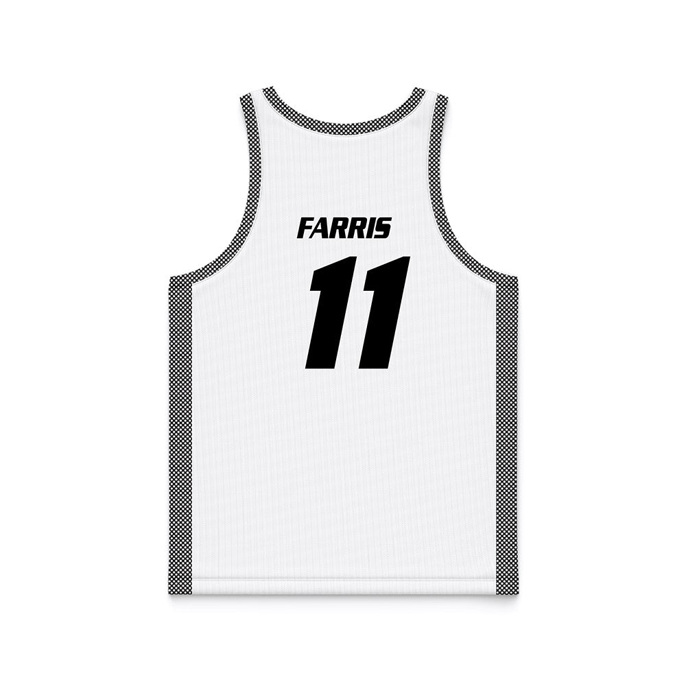 Bryant - NCAA Men's Basketball : Kam Farris - White Basketball Jersey