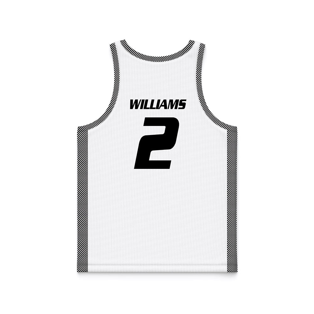 Bryant - NCAA Men's Basketball : Khalil Williams - White Basketball Jersey