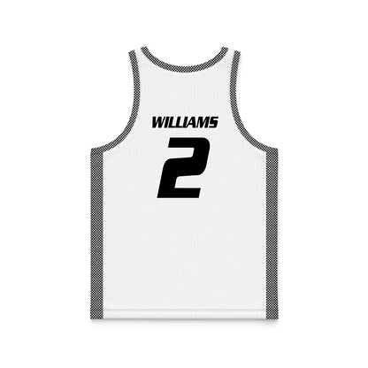 Bryant - NCAA Men's Basketball : Khalil Williams - White Basketball Jersey