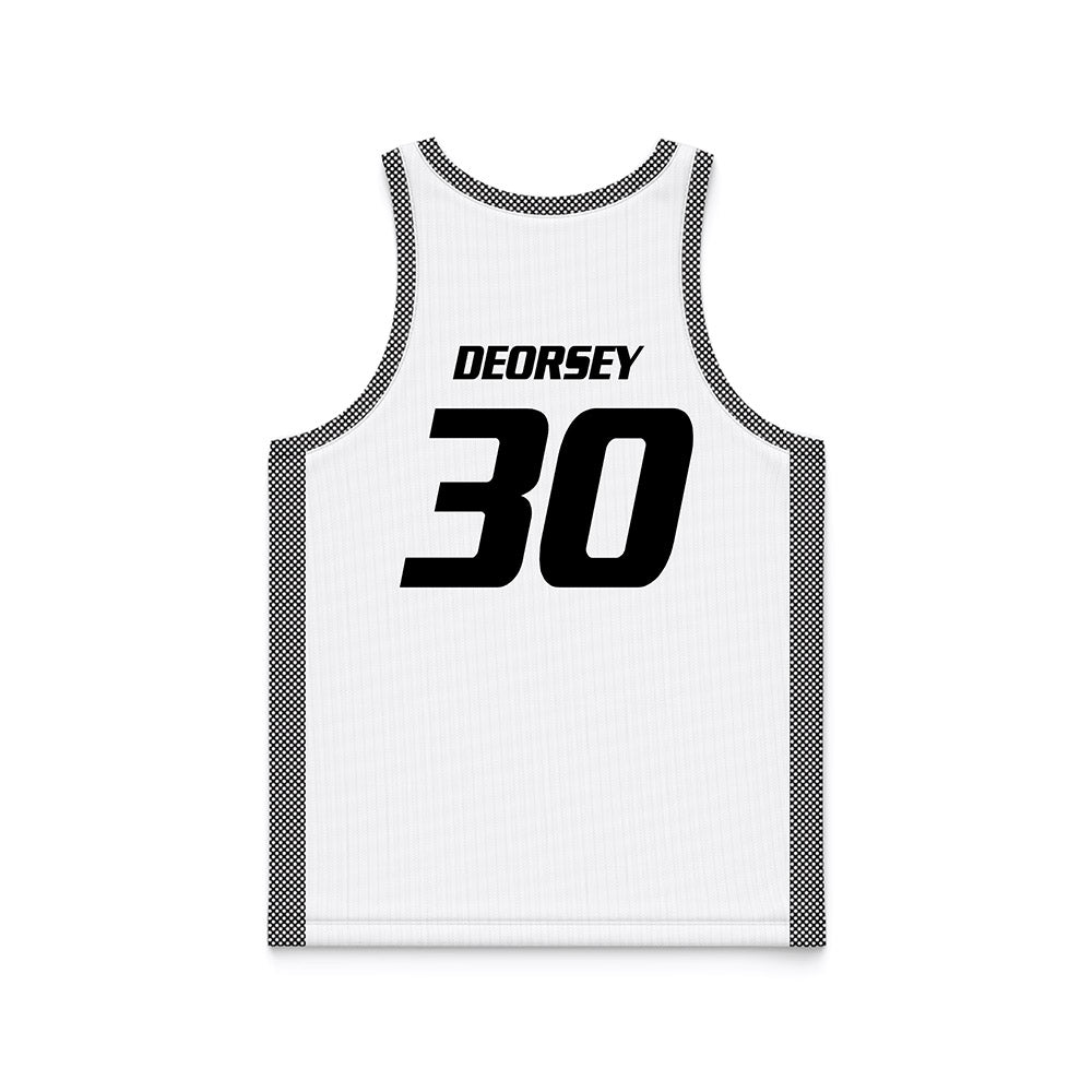 Bryant - NCAA Men's Basketball : Michael DeOrsey - White Basketball Jersey-1