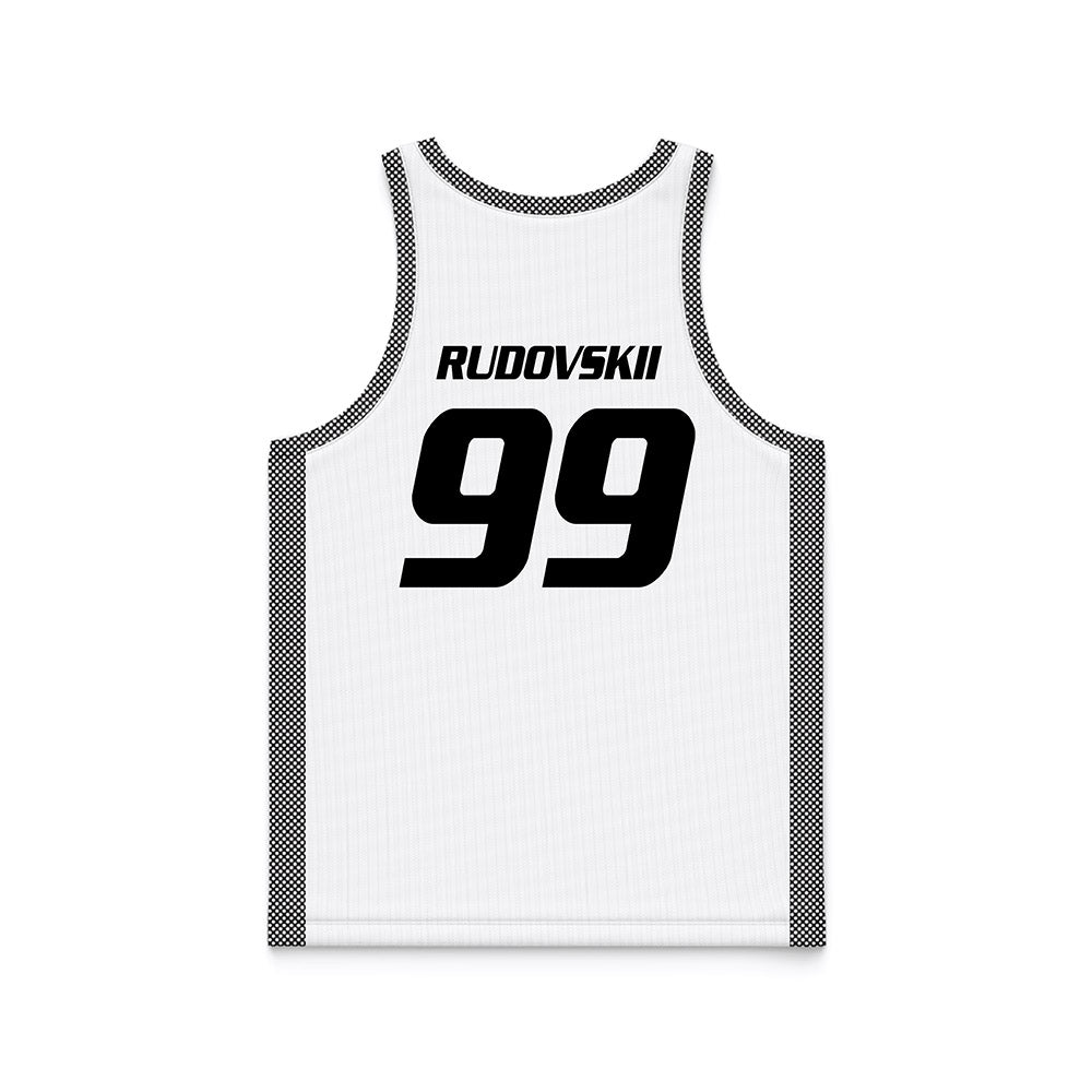 Bryant - NCAA Men's Basketball : Tim Rudovskii - White Basketball Jersey-1