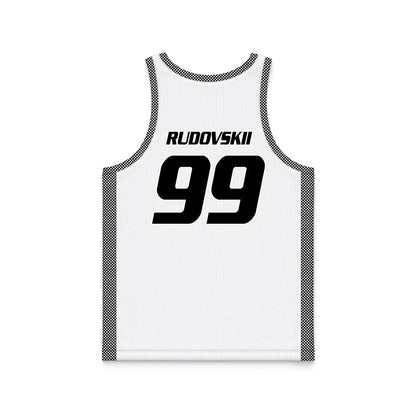 Bryant - NCAA Men's Basketball : Tim Rudovskii - White Basketball Jersey-1