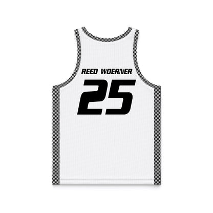 Bryant - NCAA Men's Basketball : Reed Woerner Reed Woerner - White Basketball Jersey-1