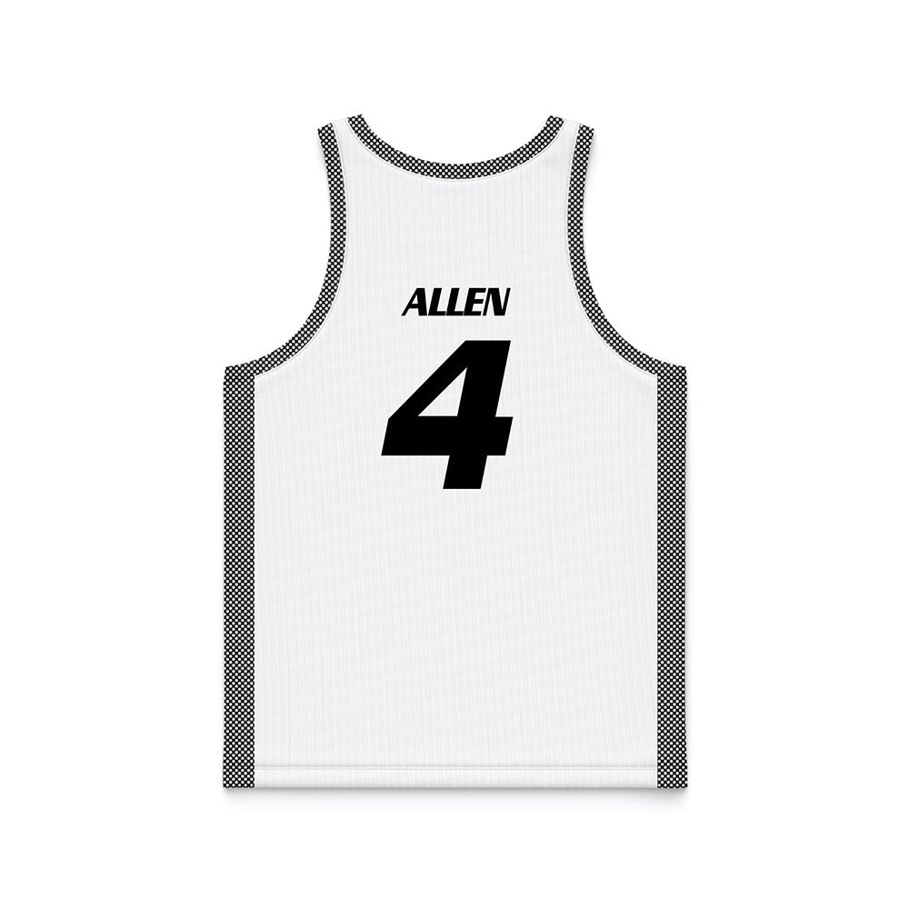 Bryant - NCAA Men's Basketball : Quincy Allen - White Basketball Jersey-1