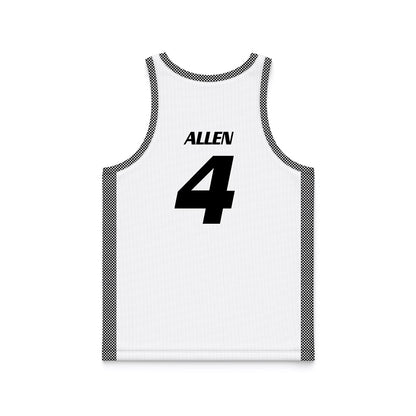 Bryant - NCAA Men's Basketball : Quincy Allen - White Basketball Jersey-1