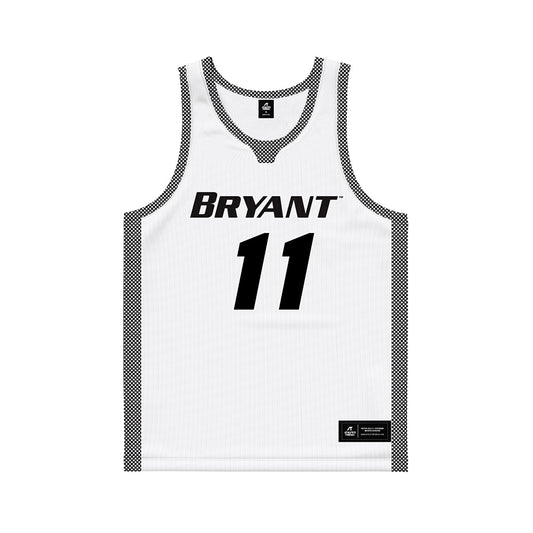 Bryant - NCAA Men's Basketball : Kam Farris - White Basketball Jersey