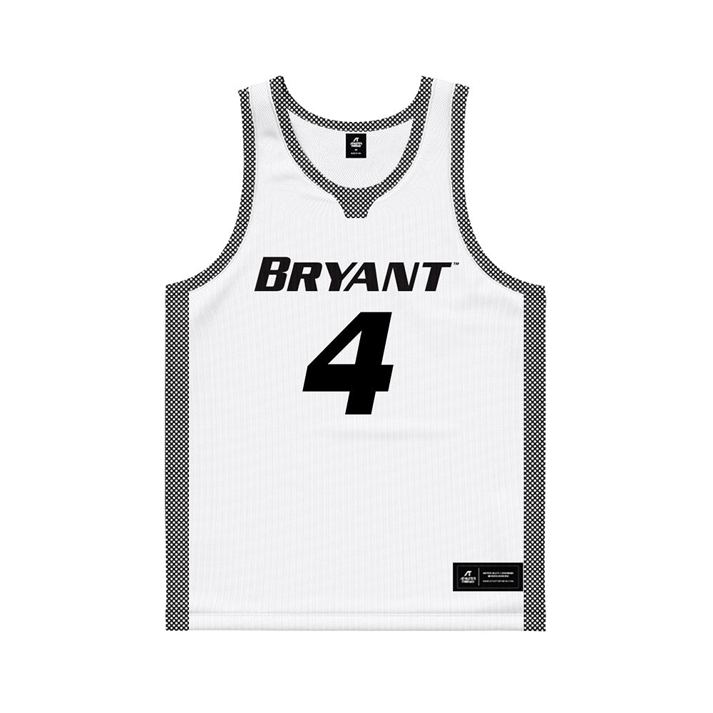 Bryant - NCAA Men's Basketball : Quincy Allen - White Basketball Jersey-0