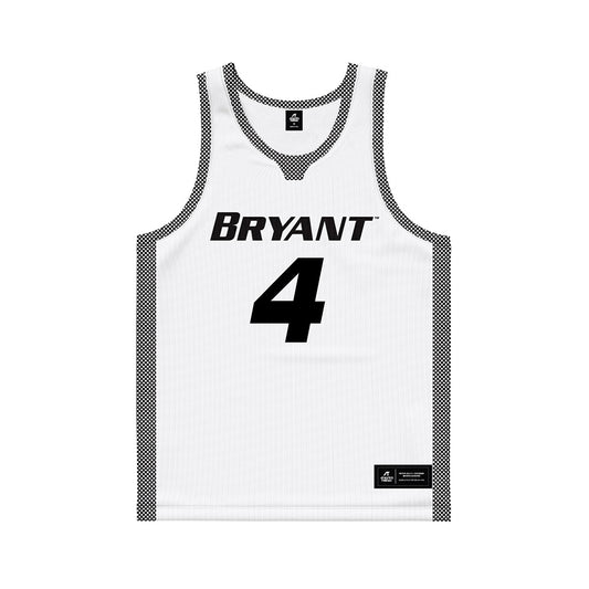 Bryant - NCAA Men's Basketball : Quincy Allen - White Basketball Jersey-0