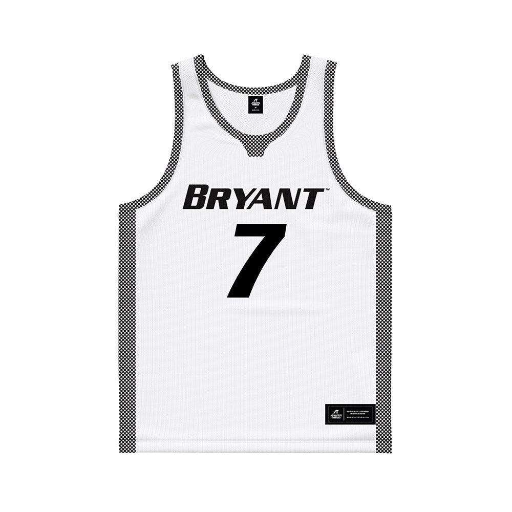 Bryant - NCAA Men's Basketball : Joseph Green - White Basketball Jersey-0