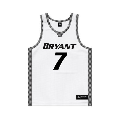 Bryant - NCAA Men's Basketball : Joseph Green - White Basketball Jersey-0