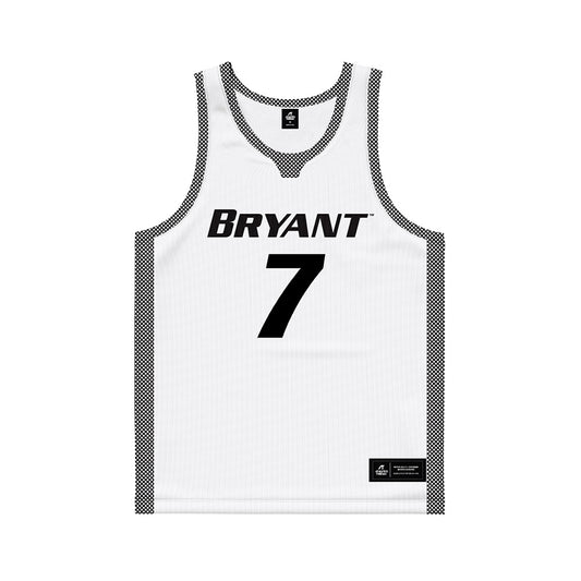 Bryant - NCAA Men's Basketball : Joseph Green - White Basketball Jersey-0