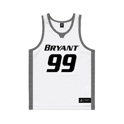 Bryant - NCAA Men's Basketball : Tim Rudovskii - White Basketball Jersey-0
