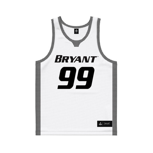 Bryant - NCAA Men's Basketball : Tim Rudovskii - White Basketball Jersey-0