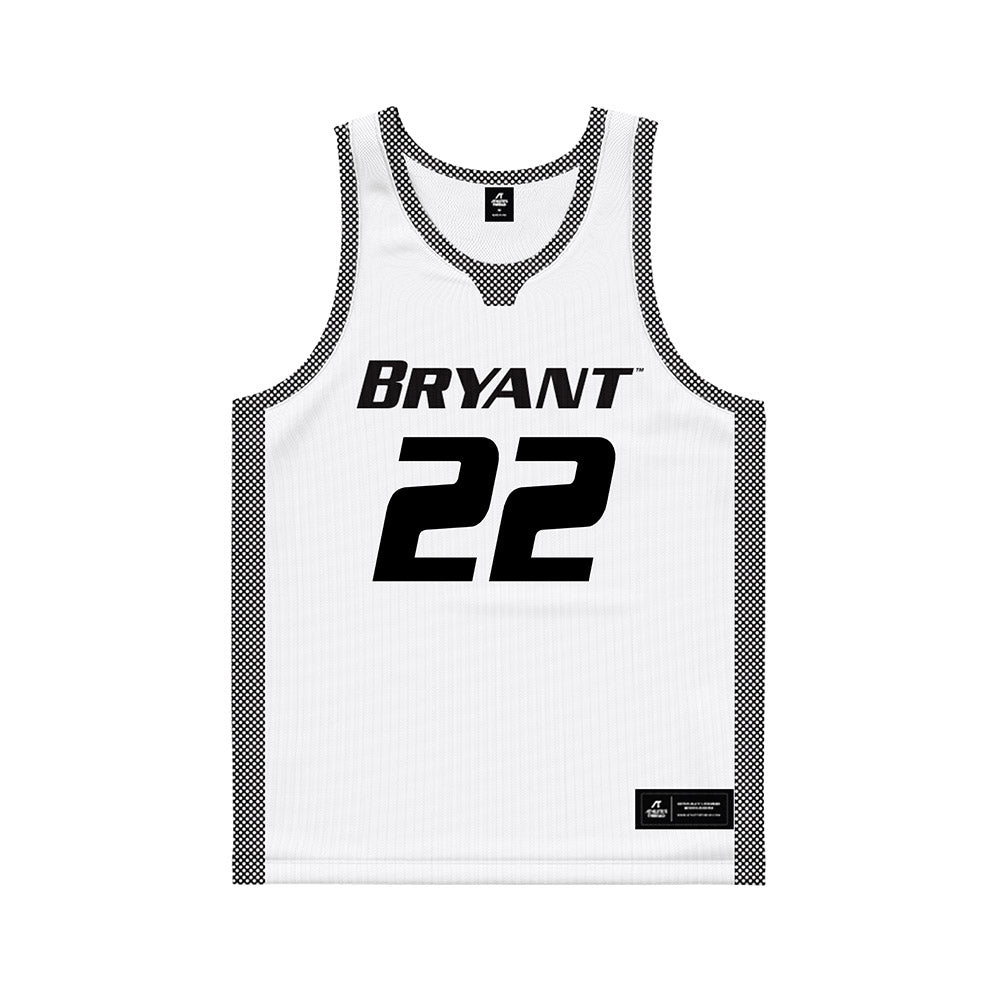 Bryant - NCAA Men's Basketball : Jason Sepe - White Basketball Jersey-0