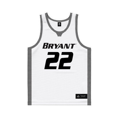 Bryant - NCAA Men's Basketball : Jason Sepe - White Basketball Jersey-0