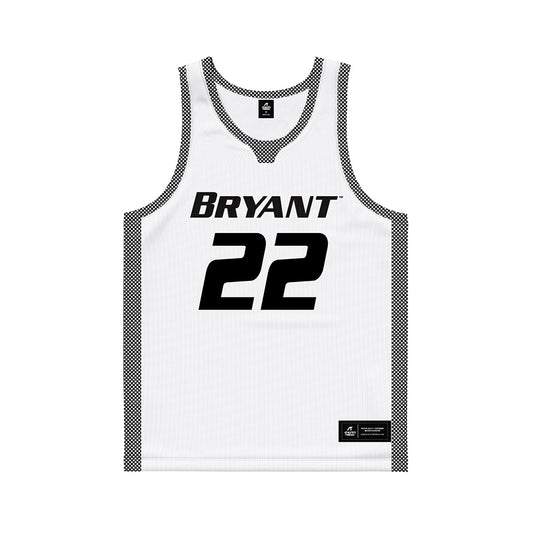 Bryant - NCAA Men's Basketball : Jason Sepe - White Basketball Jersey-0