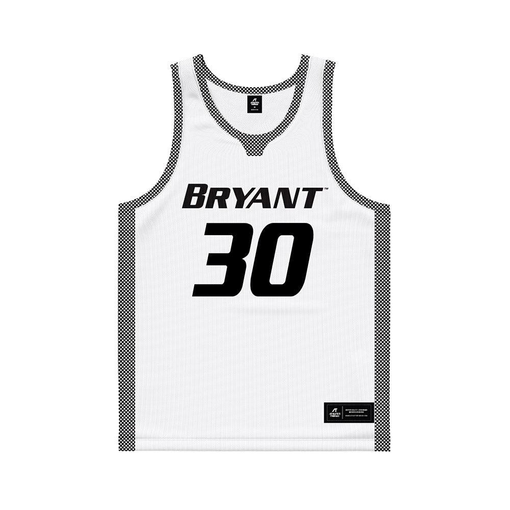 Bryant - NCAA Men's Basketball : Michael DeOrsey - White Basketball Jersey-0