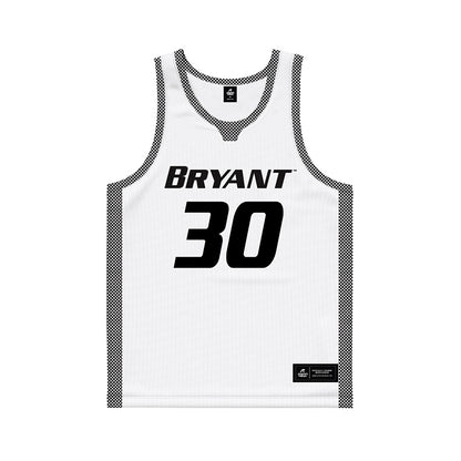 Bryant - NCAA Men's Basketball : Michael DeOrsey - White Basketball Jersey-0