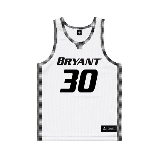 Bryant - NCAA Men's Basketball : Michael DeOrsey - White Basketball Jersey-0